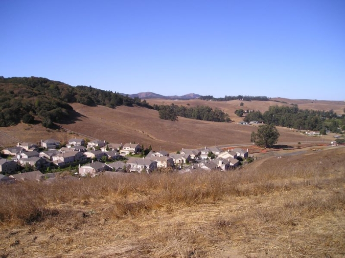 land near a development
